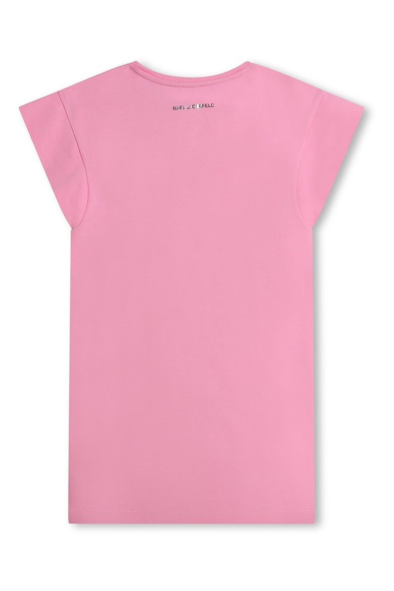 KARL LAGERFELD KIDS Rochie-tricou cu imprimeu logo - Pled.ro