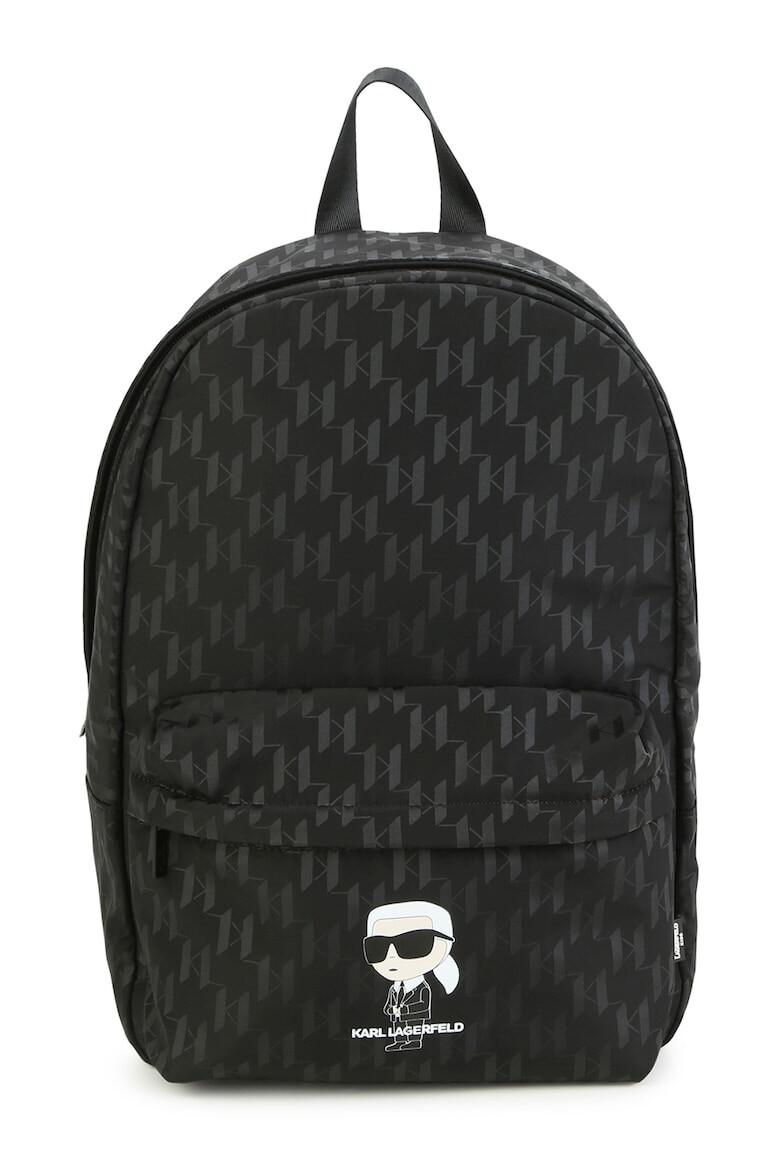 KARL LAGERFELD KIDS Rucsac cu imprimeu logo si partea din spate din plasa - Pled.ro