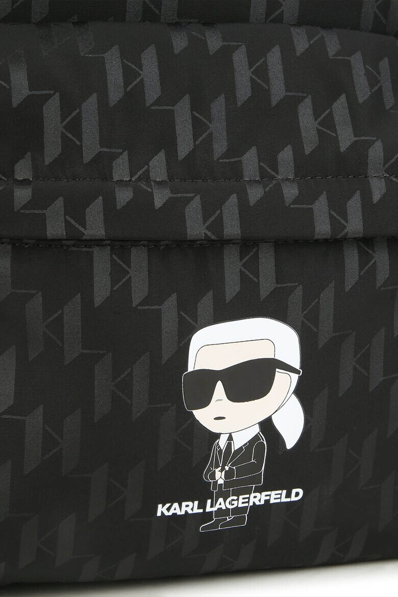 KARL LAGERFELD KIDS Rucsac cu imprimeu logo si partea din spate din plasa - Pled.ro