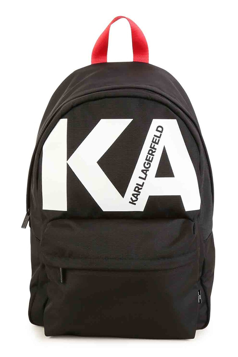 KARL LAGERFELD KIDS Rucsac cu imprimeu si buzunar exterior cu fermoar - Pled.ro