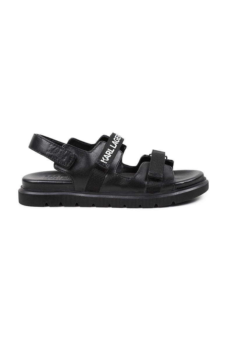 KARL LAGERFELD KIDS Sandale din piele ecologica cu logo - Pled.ro