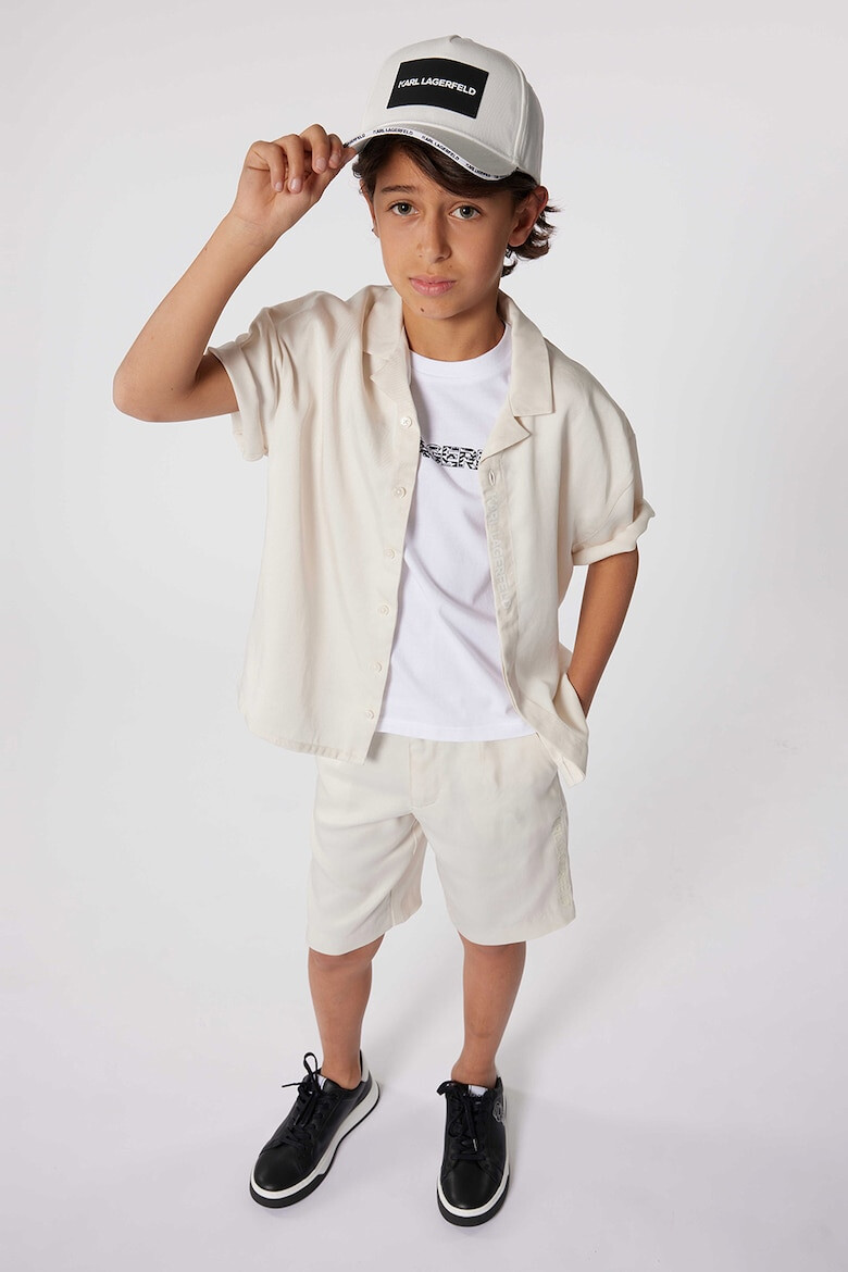 KARL LAGERFELD KIDS Sapca baseball din bumbac cu logo - Pled.ro