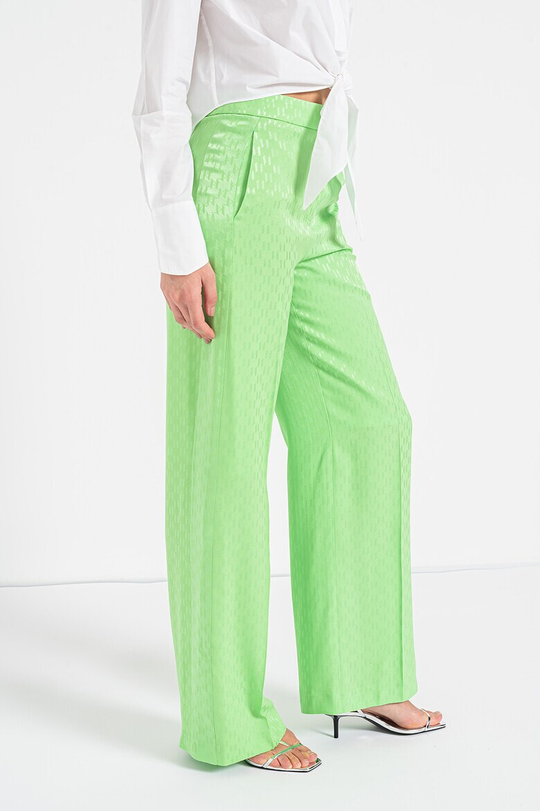 Karl Lagerfeld Pantaloni ampli de satin - Pled.ro