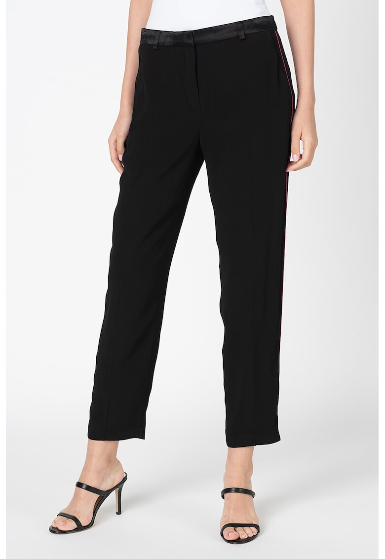 Karl Lagerfeld Pantaloni crop cu benzi laterale contrastante - Pled.ro