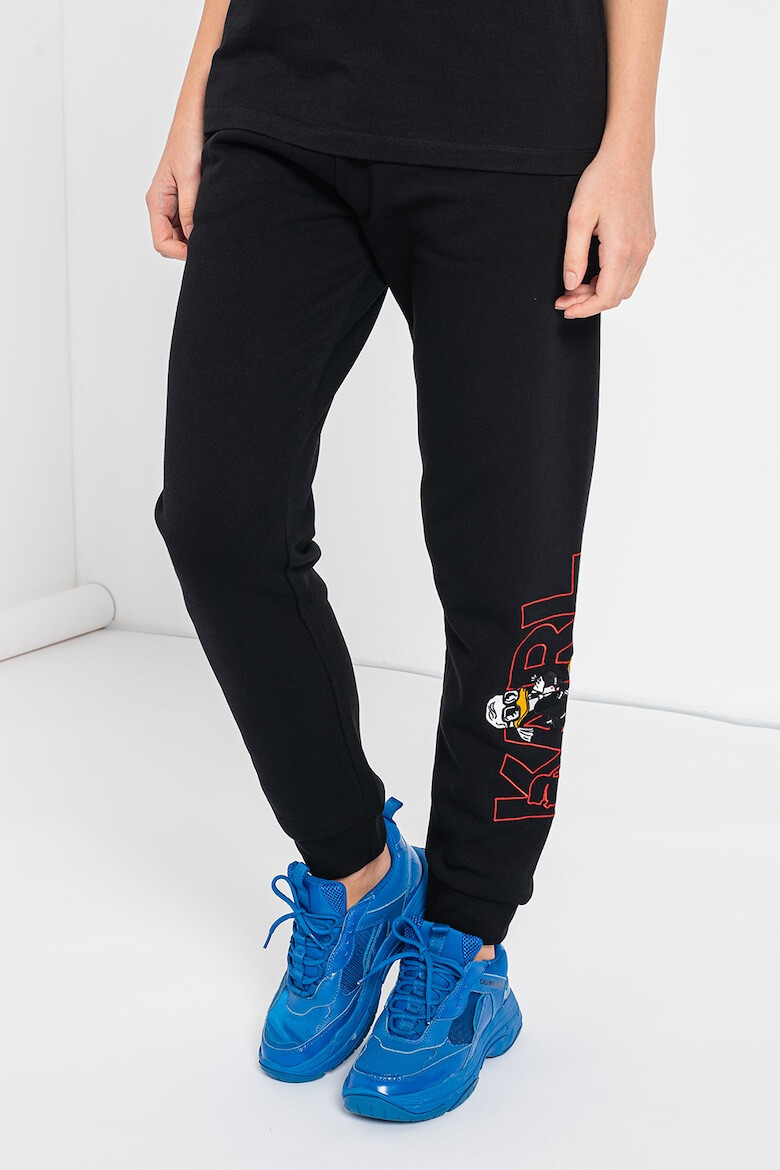 Karl Lagerfeld Pantaloni sport conici cu logo - Pled.ro