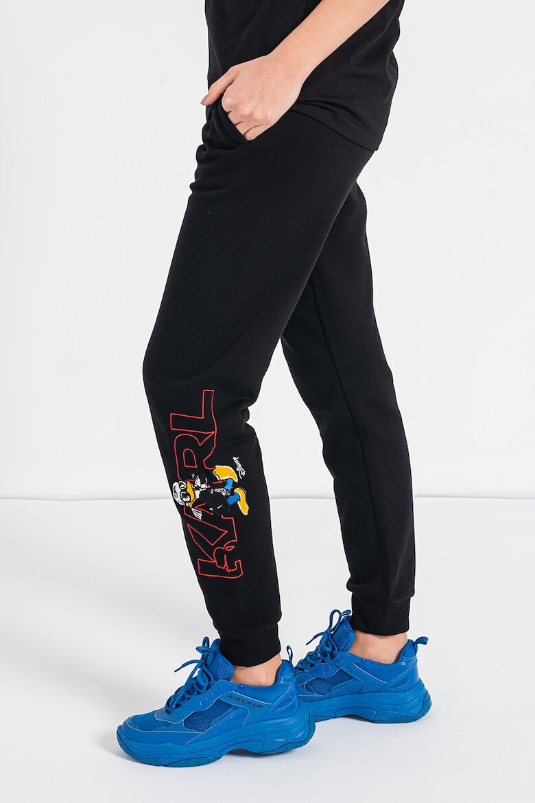 Karl Lagerfeld Pantaloni sport conici cu logo - Pled.ro