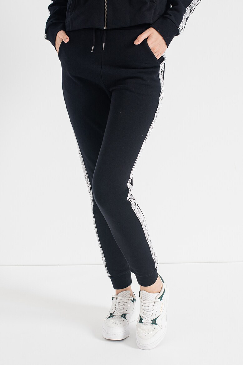 Karl Lagerfeld Pantaloni sport de bumbac organic cu banda cu logo - Pled.ro