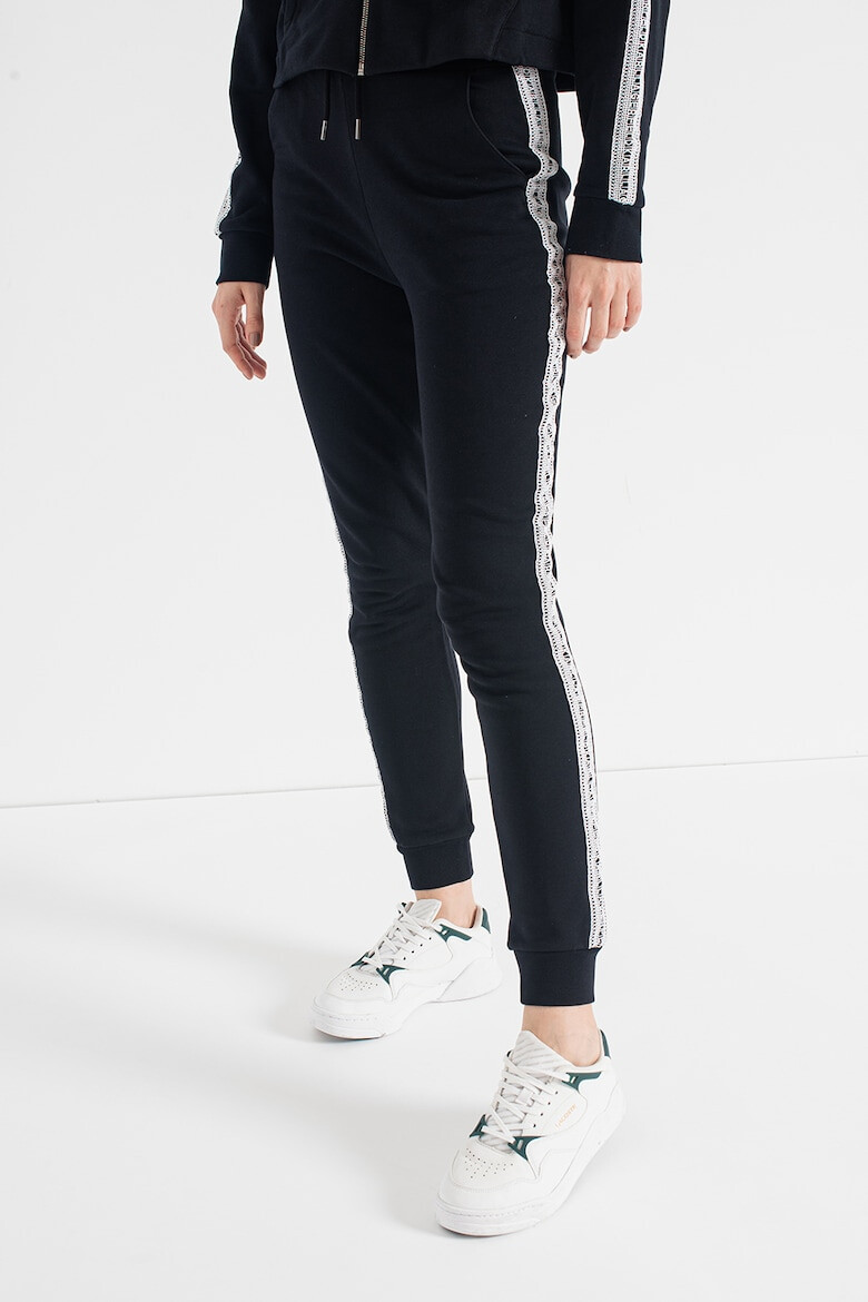 Karl Lagerfeld Pantaloni sport de bumbac organic cu banda cu logo - Pled.ro