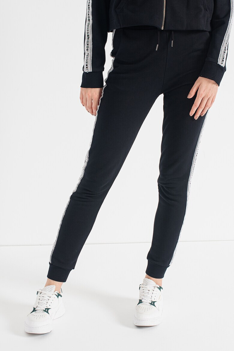 Karl Lagerfeld Pantaloni sport de bumbac organic cu banda cu logo - Pled.ro