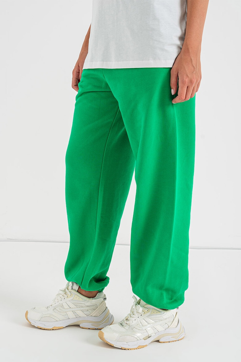 Karl Lagerfeld Pantaloni sport din amestec de bumbac organic cu imprimeu logo - Pled.ro