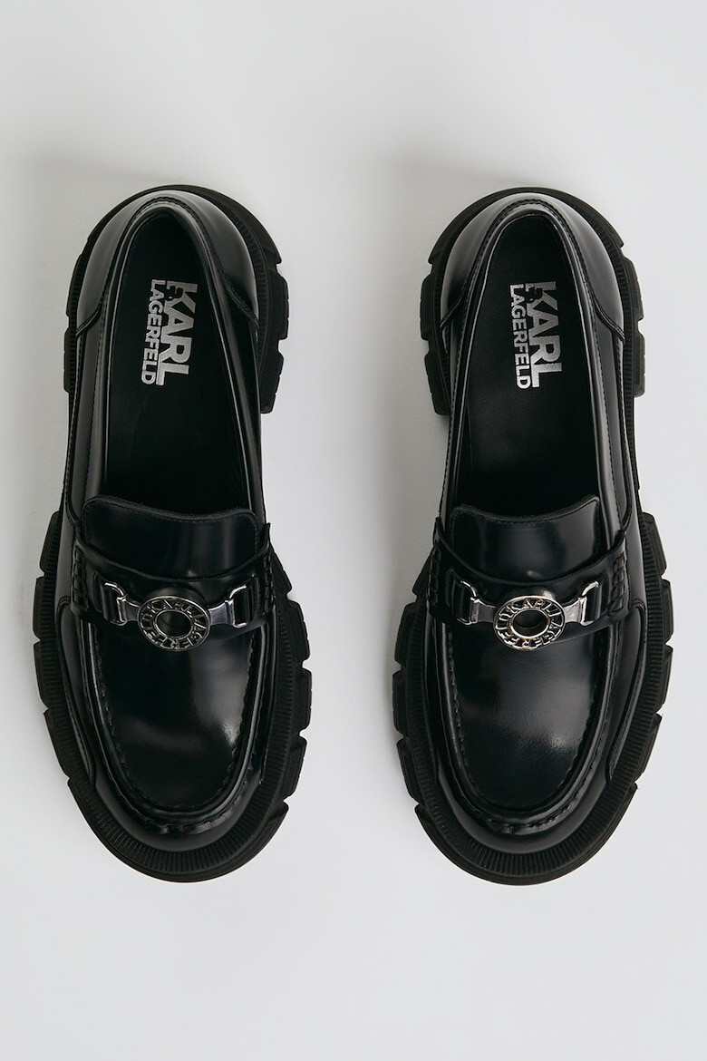 Karl Lagerfeld Pantofi loafer de piele cu detaliu logo - Pled.ro