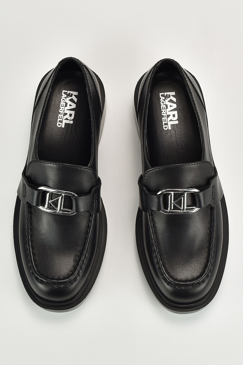 Karl Lagerfeld Pantofi loafer de piele cu logo - Pled.ro