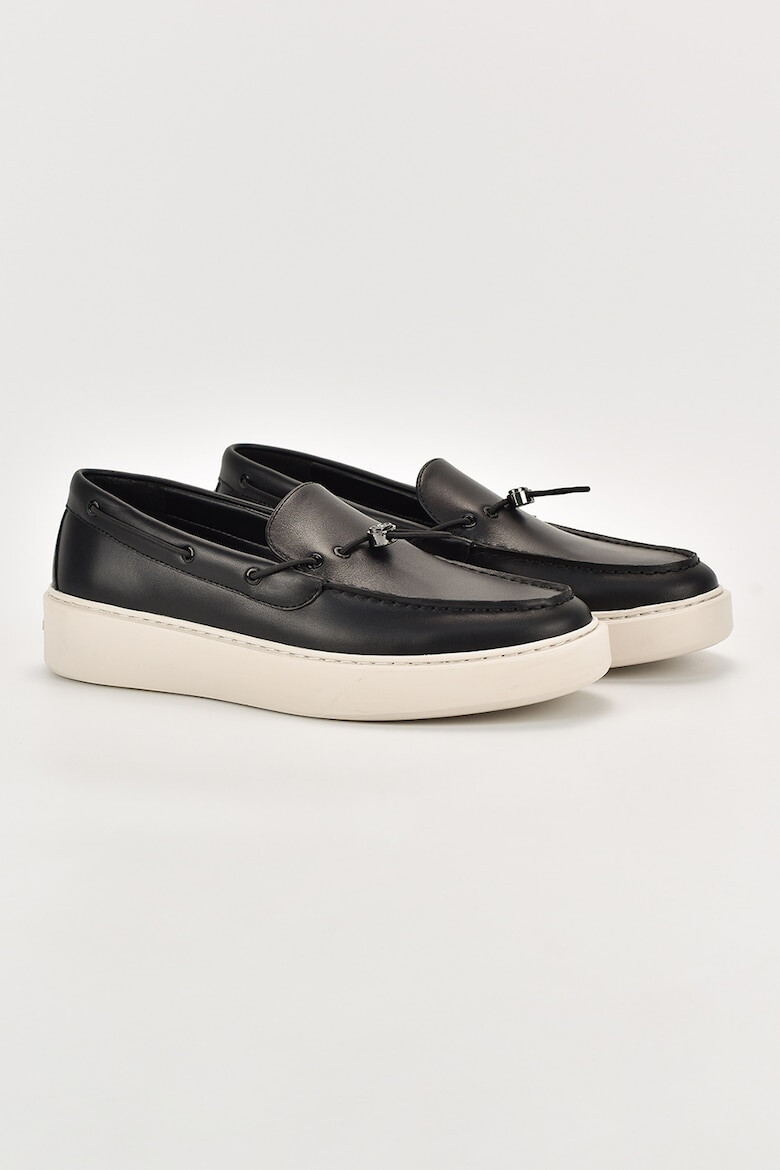 Karl Lagerfeld Pantofi loafer de piele cu varf rotunjit - Pled.ro