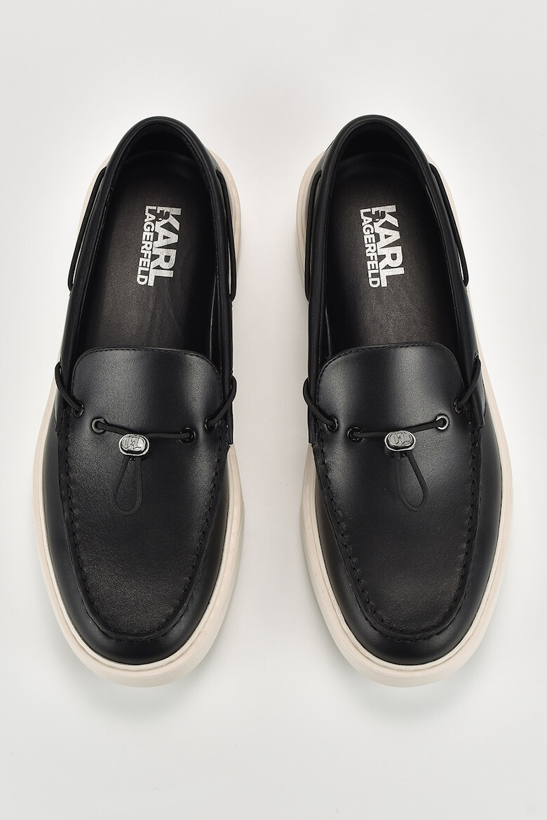 Karl Lagerfeld Pantofi loafer de piele cu varf rotunjit - Pled.ro