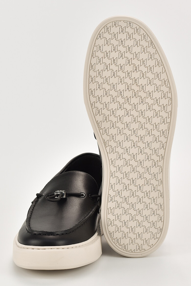 Karl Lagerfeld Pantofi loafer de piele cu varf rotunjit - Pled.ro