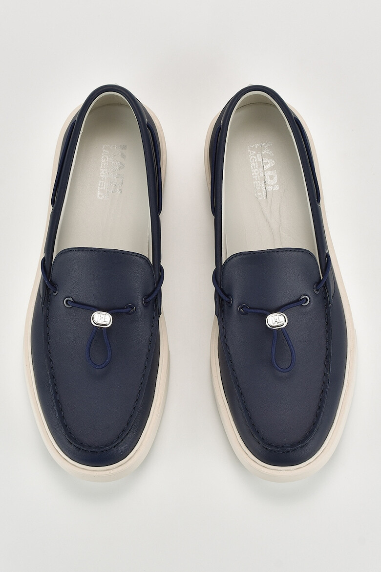 Karl Lagerfeld Pantofi loafer de piele cu varf rotunjit - Pled.ro