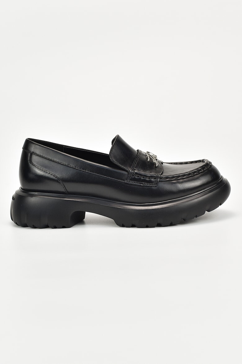 Karl Lagerfeld Pantofi loafer din piele cu model piele de reptila - Pled.ro