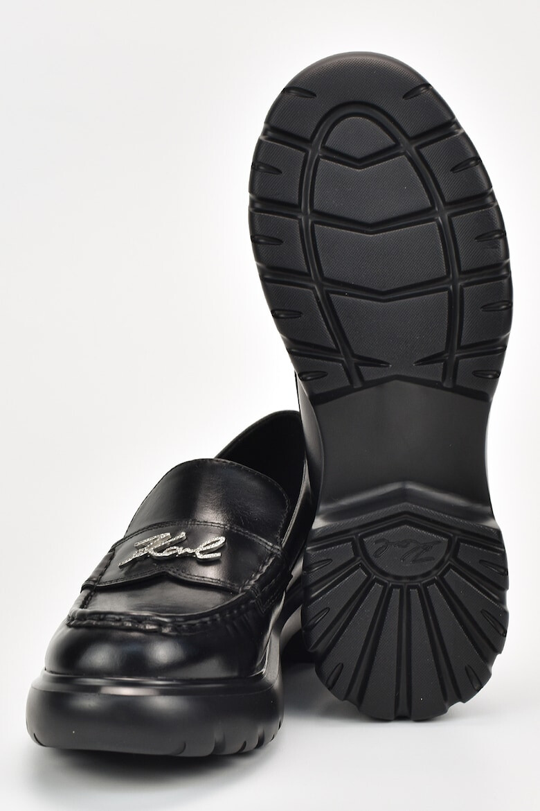 Karl Lagerfeld Pantofi loafer din piele cu model piele de reptila - Pled.ro