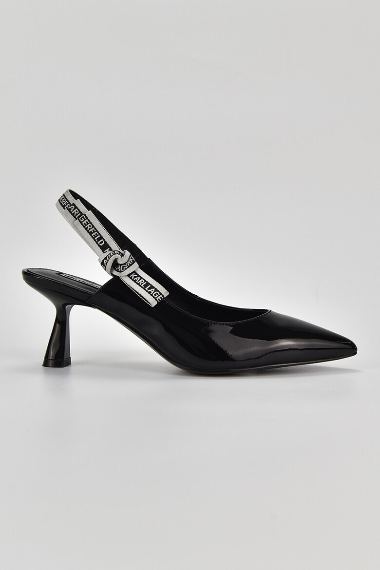 Karl Lagerfeld Pantofi slingback de piele cu varf ascutit - Pled.ro