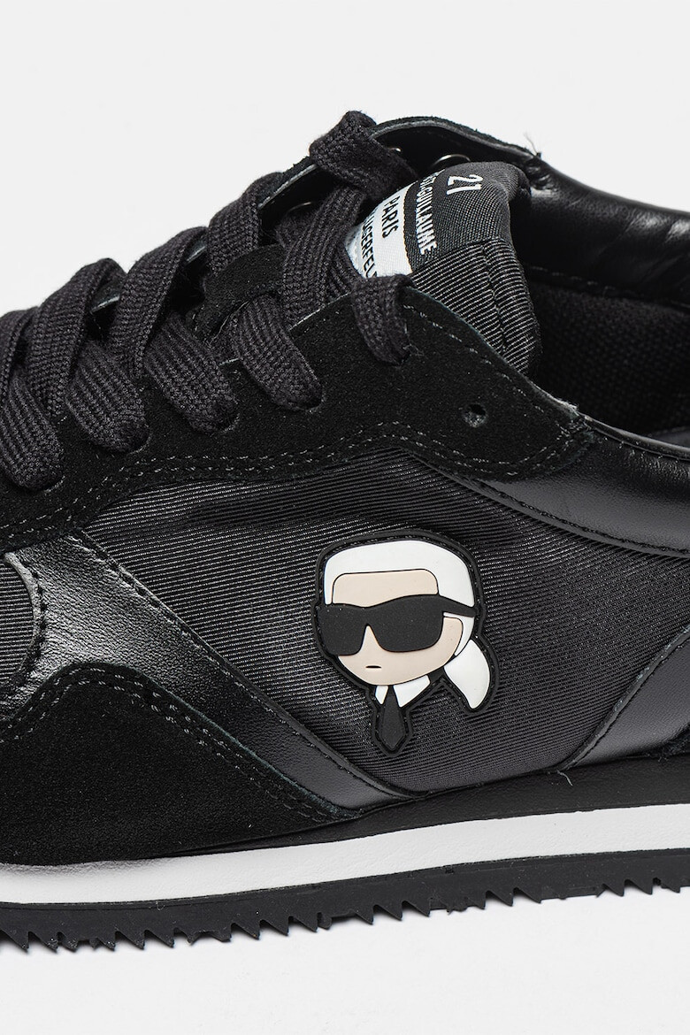 Karl Lagerfeld Pantofi sport cu garnituri de piele intoarsa Velocette - Pled.ro