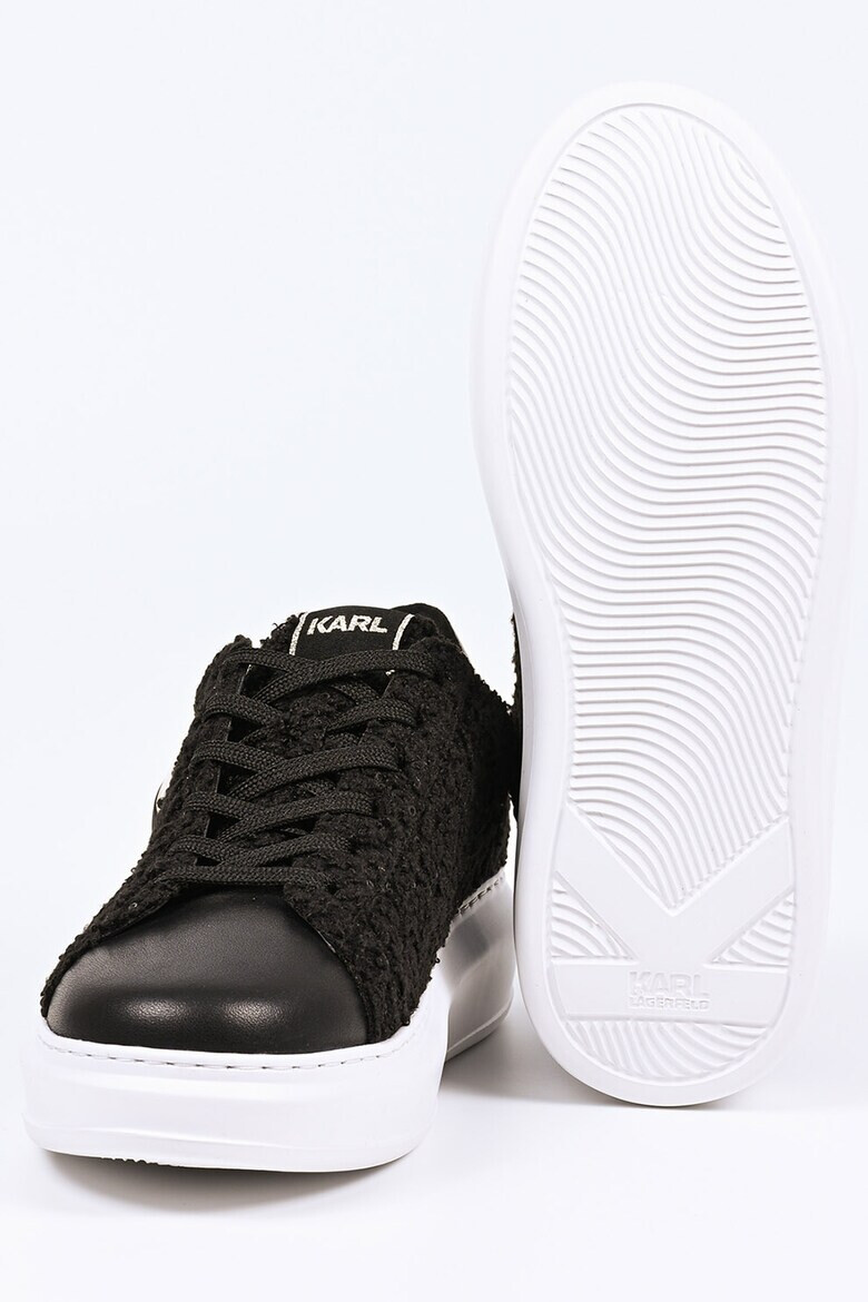 Karl Lagerfeld Pantofi sport cu segmente din material teddy - Pled.ro