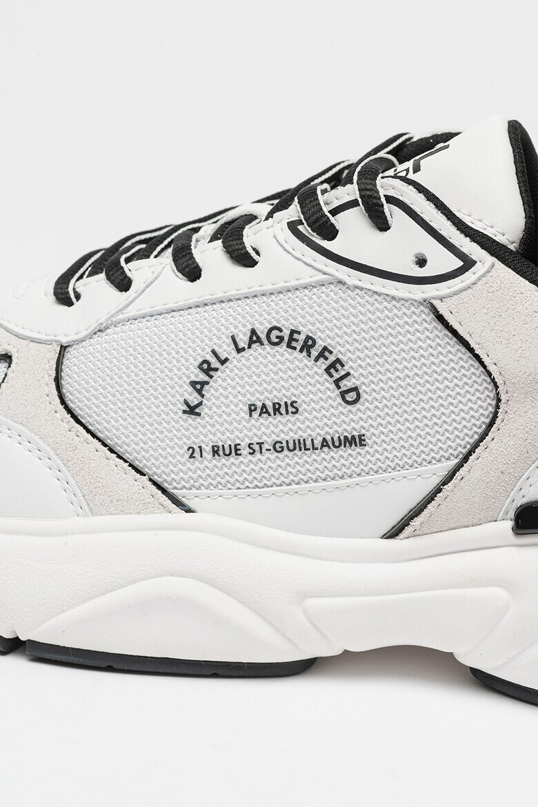 Karl Lagerfeld Pantofi sport cu segmente din piele si plasa - Pled.ro