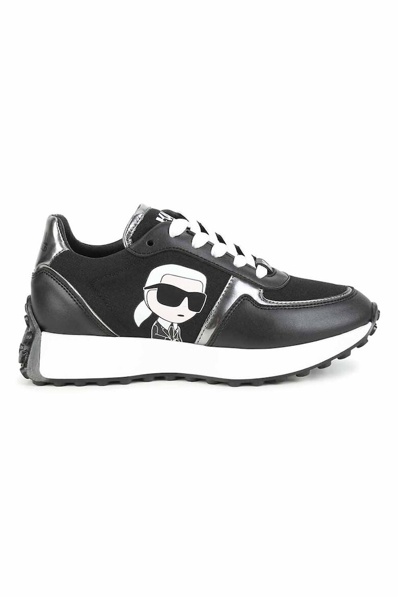 KARL LAGERFELD KIDS Pantofi sport cu segmente sintetice si logo - Pled.ro