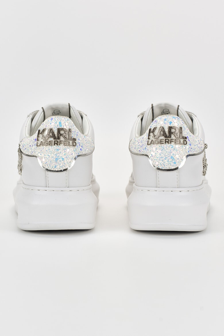 Karl Lagerfeld Pantofi sport cu talpa wedge de piele si detalii stralucitoare Kapri - Pled.ro