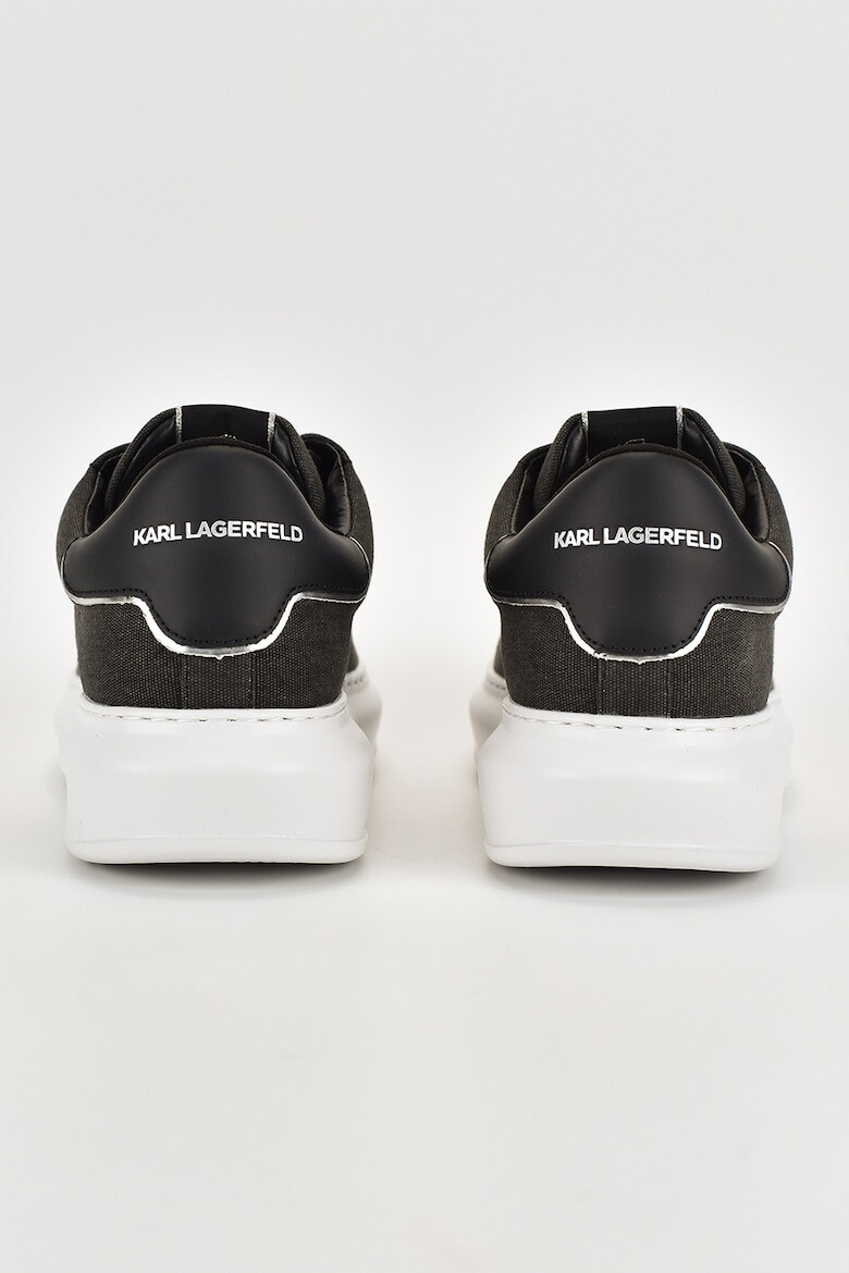 Karl Lagerfeld Pantofi sport de panza cu detalii de piele - Pled.ro