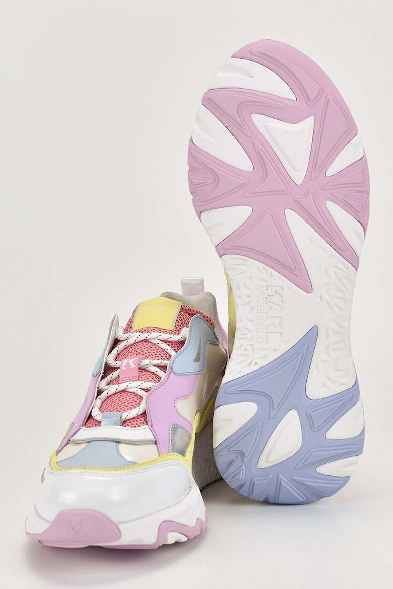 Karl Lagerfeld Pantofi sport cu aspect masiv si accente cu model colorblock Blaze - Pled.ro