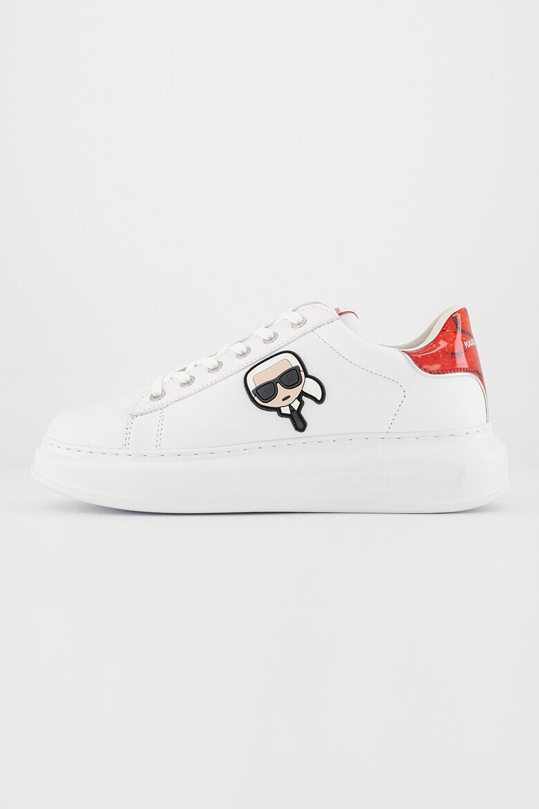 Karl Lagerfeld Pantofi sport de piele cu aplicatie logo - Pled.ro