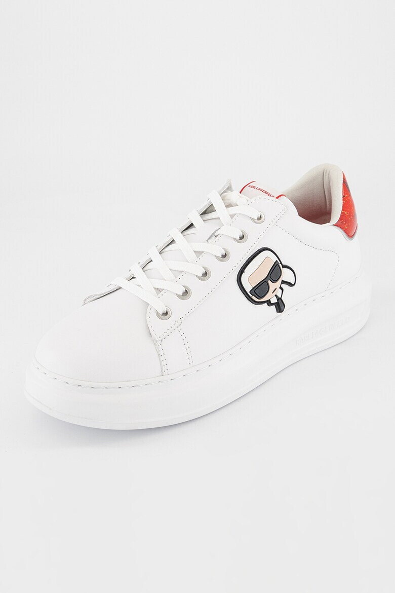 Karl Lagerfeld Pantofi sport de piele cu aplicatie logo - Pled.ro