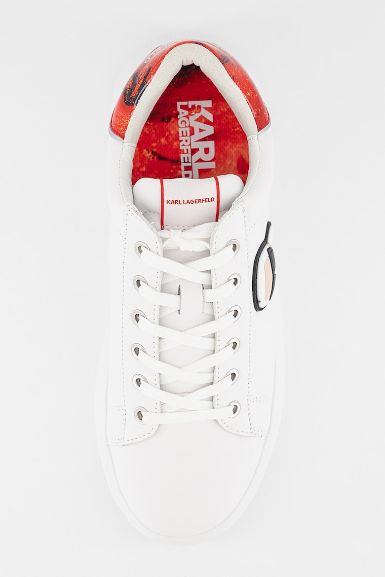 Karl Lagerfeld Pantofi sport de piele cu aplicatie logo - Pled.ro