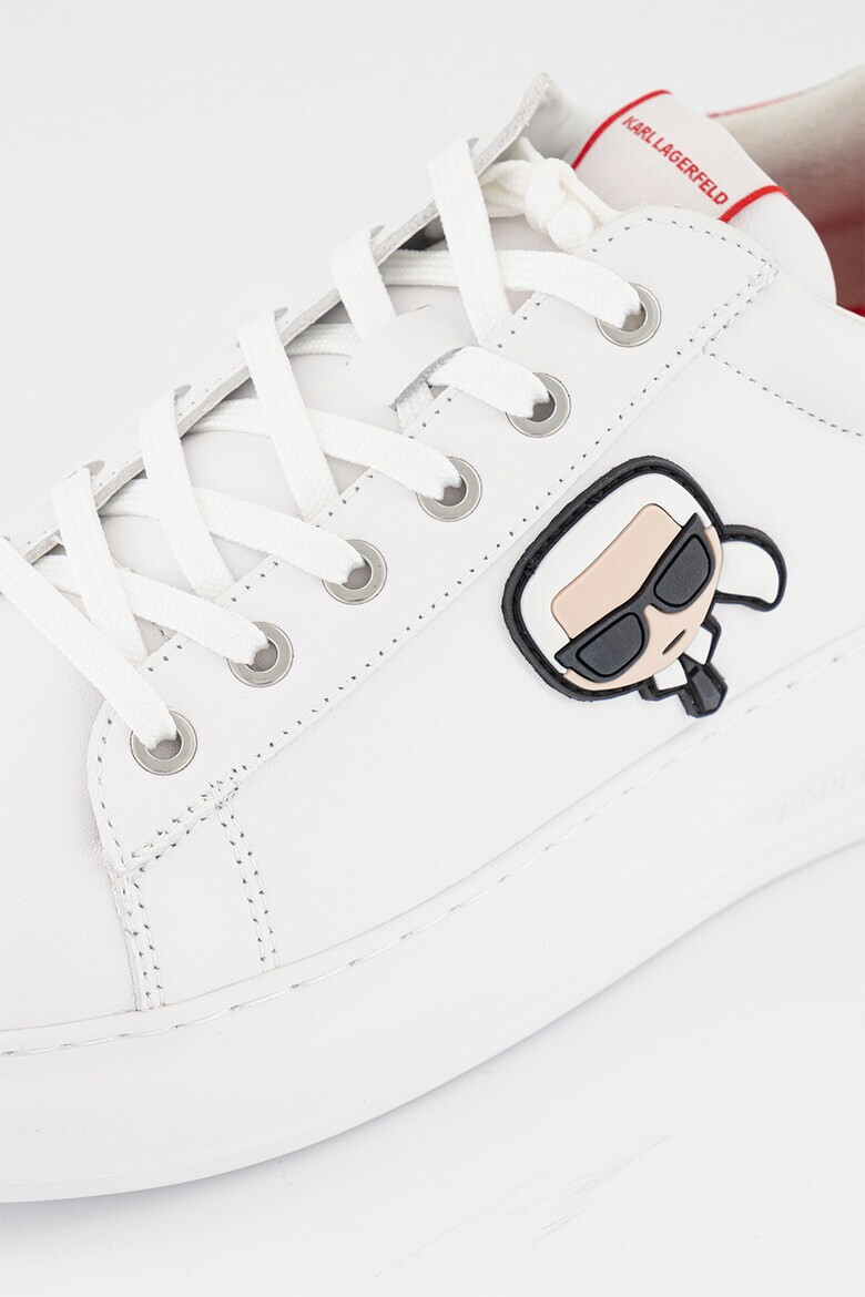 Karl Lagerfeld Pantofi sport de piele cu aplicatie logo - Pled.ro