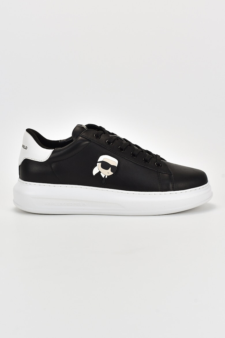 Karl Lagerfeld Pantofi sport de piele cu aplicatie logo - Pled.ro