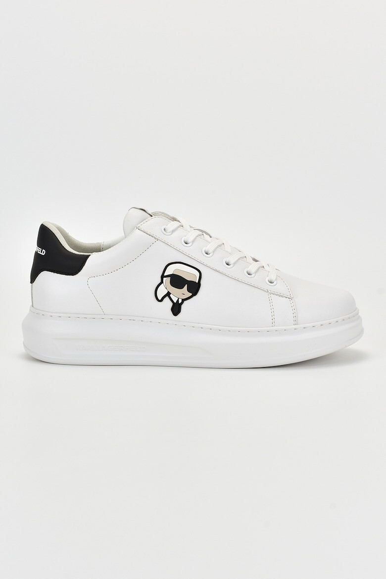 Karl Lagerfeld Pantofi sport de piele cu aplicatie logo - Pled.ro