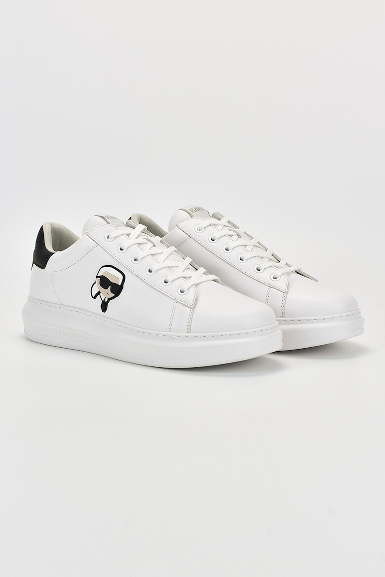 Karl Lagerfeld Pantofi sport de piele cu aplicatie logo - Pled.ro