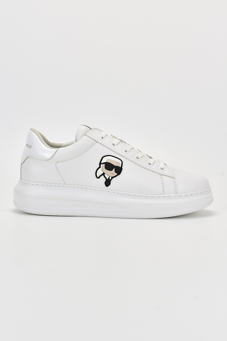 Karl Lagerfeld Pantofi sport de piele cu aplicatie logo - Pled.ro