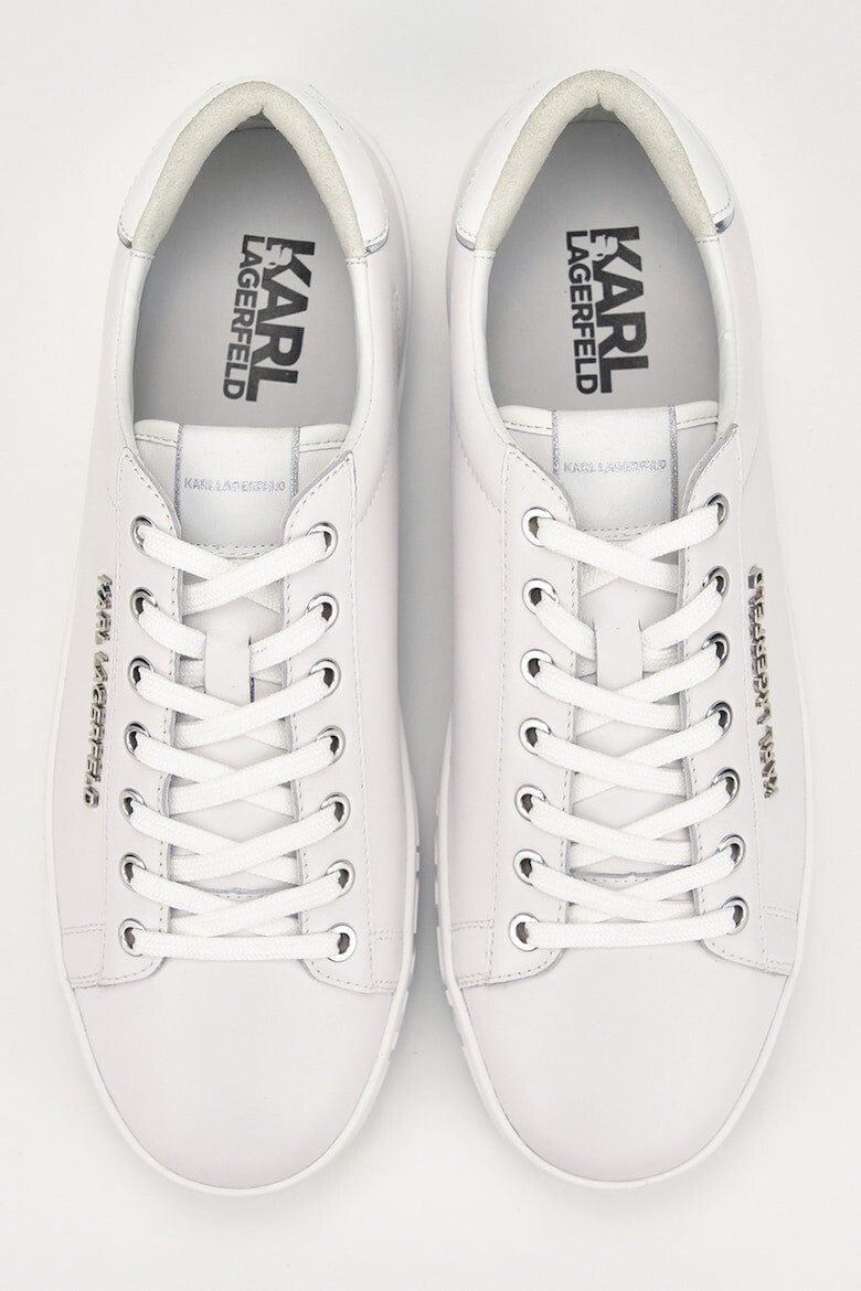 Karl Lagerfeld Pantofi sport de piele cu aplicatie logo metalica Kupsole III - Pled.ro