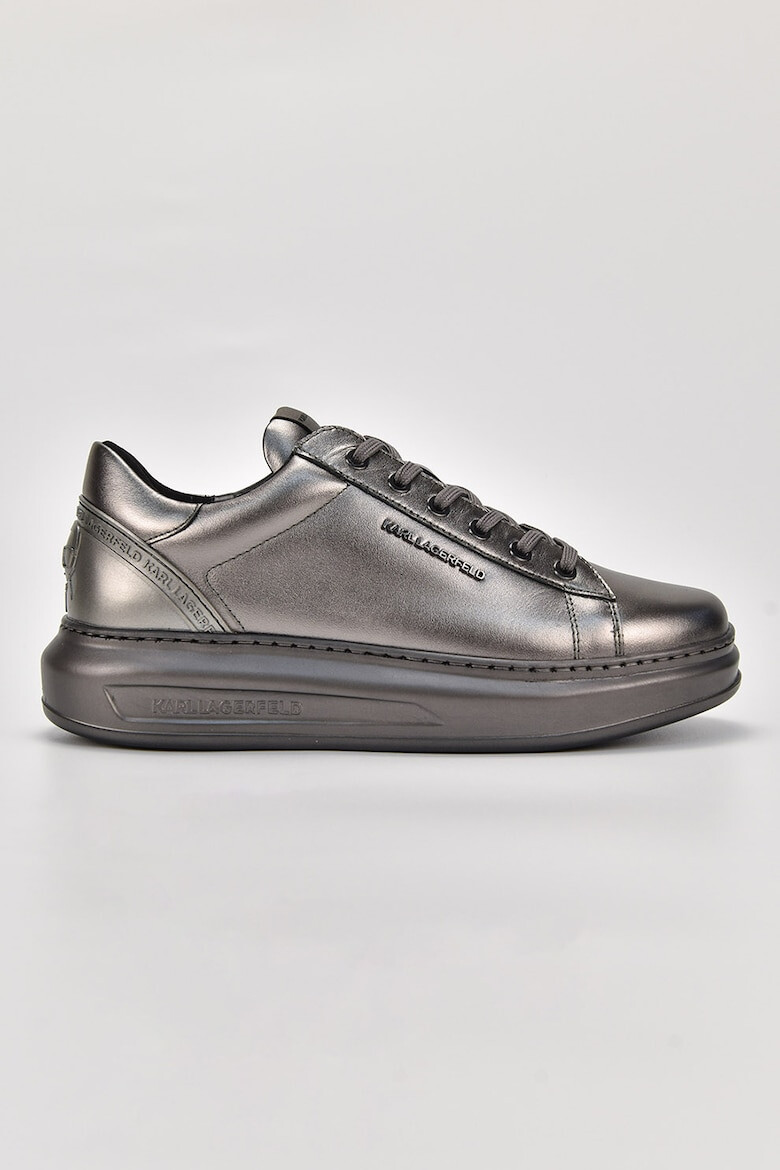 Karl Lagerfeld Pantofi sport de piele cu aspect metalizat - Pled.ro