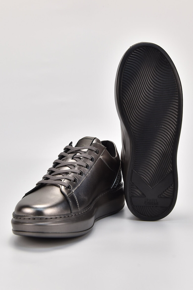 Karl Lagerfeld Pantofi sport de piele cu aspect metalizat - Pled.ro