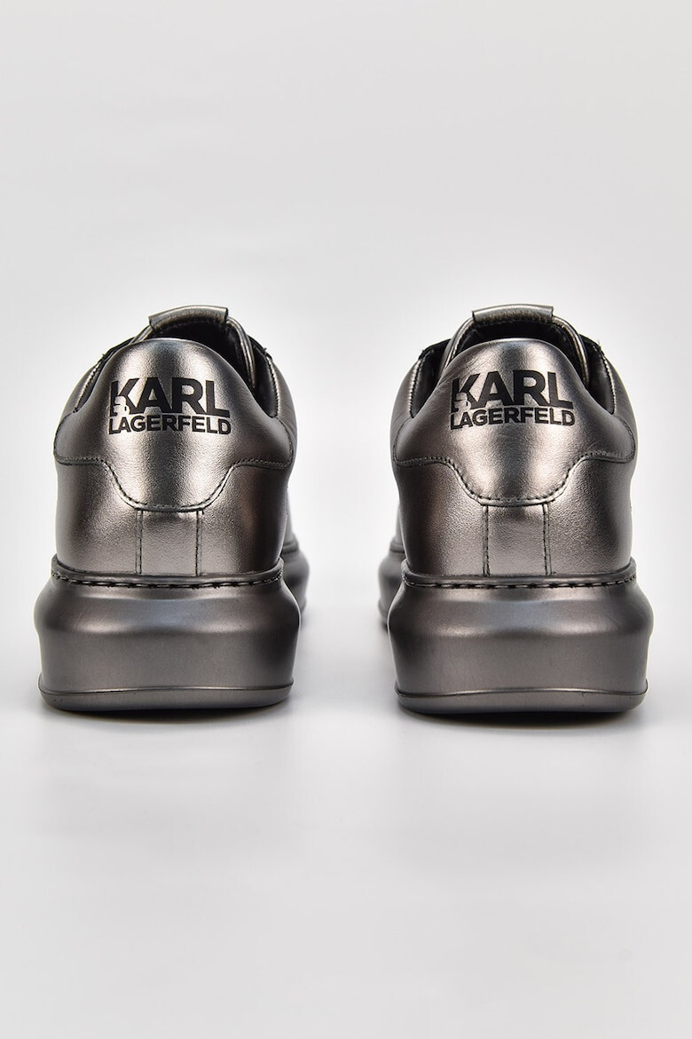 Karl Lagerfeld Pantofi sport de piele cu aspect metalizat - Pled.ro