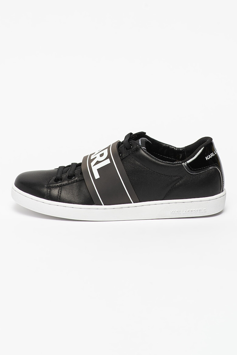 Karl Lagerfeld Pantofi sport de piele cu banda logo - Pled.ro