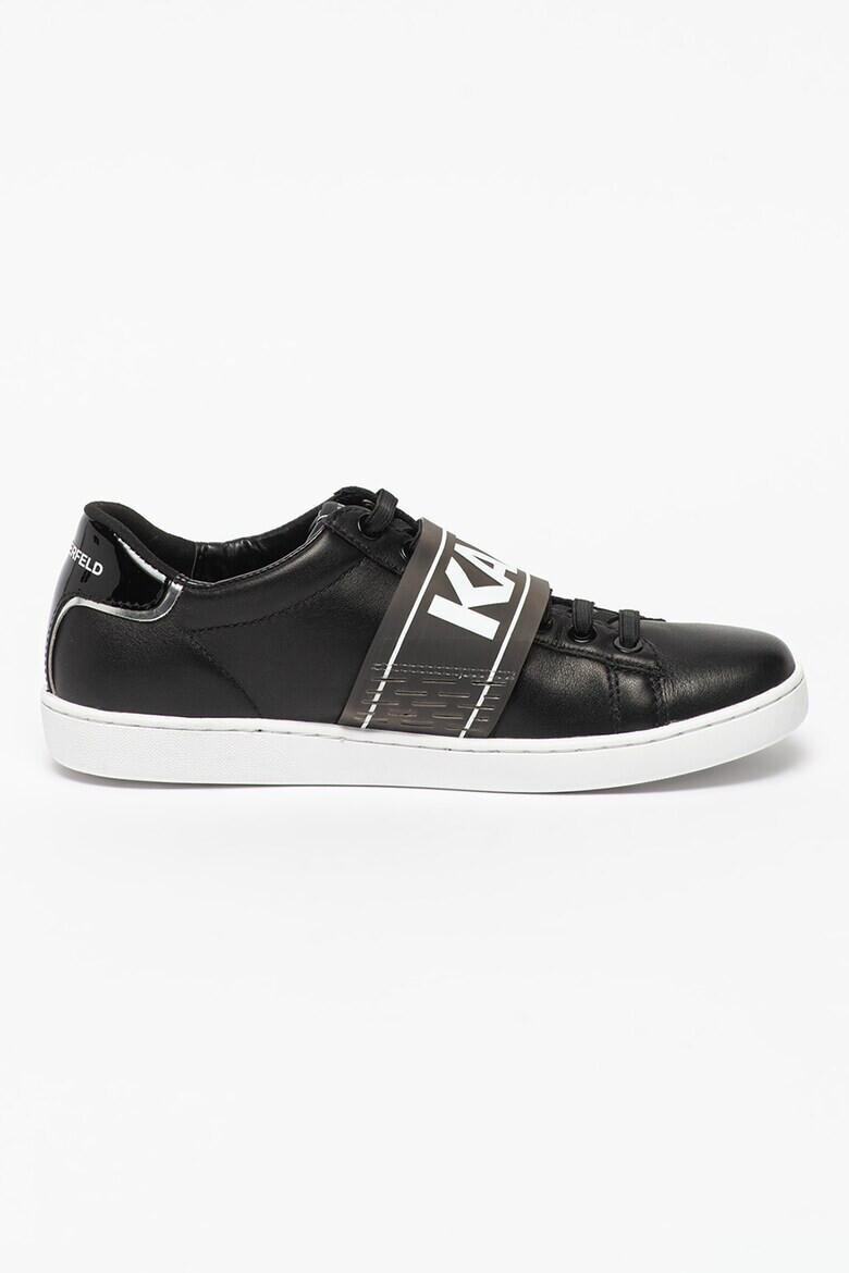 Karl Lagerfeld Pantofi sport de piele cu banda logo - Pled.ro