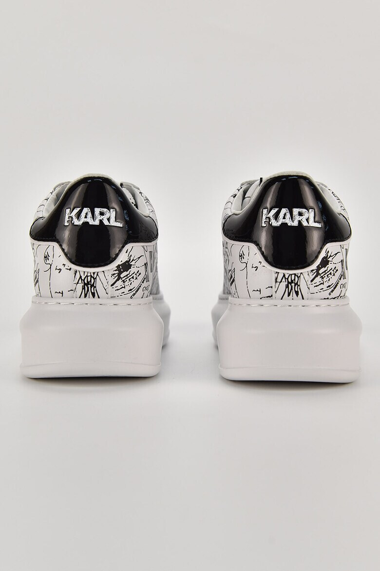 Karl Lagerfeld Pantofi sport de piele cu imprimeu - Pled.ro