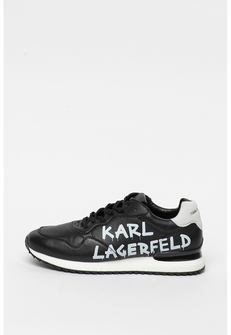 Karl Lagerfeld Pantofi sport de piele cu imprimeu logo Velocitor II - Pled.ro