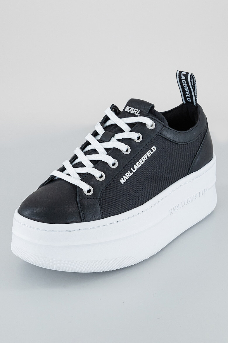 Karl Lagerfeld Pantofi sport de piele cu insertii de material textil Kobo III - Pled.ro