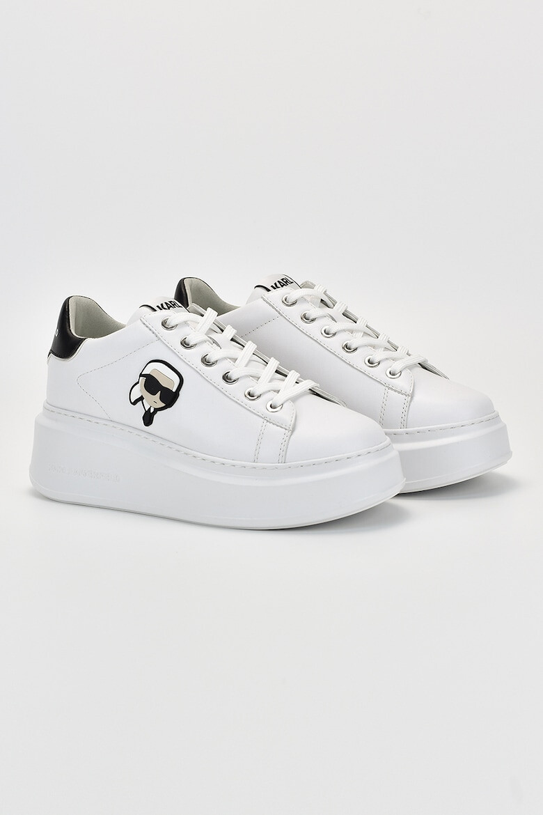 Karl Lagerfeld Pantofi sport de piele cu logo - Pled.ro