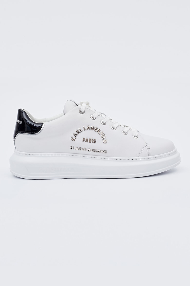 Karl Lagerfeld Pantofi sport de piele cu logo metalic - Pled.ro