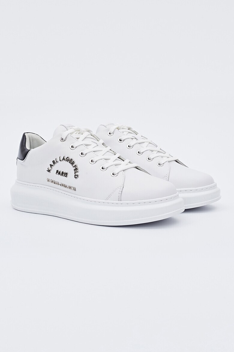 Karl Lagerfeld Pantofi sport de piele cu logo metalic - Pled.ro